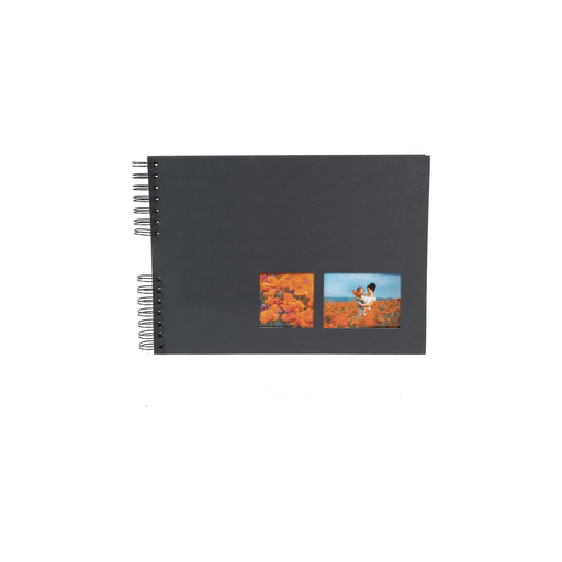 [3130630150060] EXACOMPTA Milano Photo Album 150 Photos Black 32x22cm 50 Black Pages