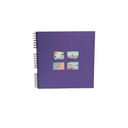 EXACOMPTA Album Photos Milano 360 Photos Violet 32x32cm 60 Pages Noires