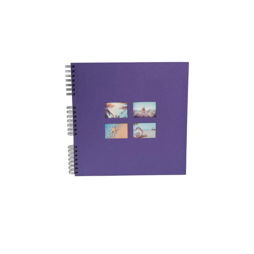 [3130630151180] EXACOMPTA Milano Photo Album 360 Photos Purple 32x32cm 60 Black Pages