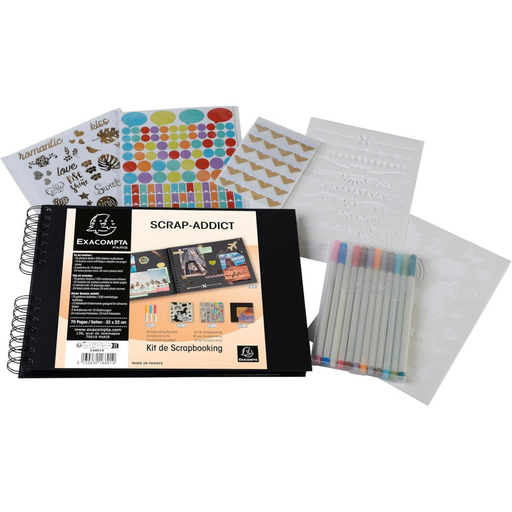 [3130630168010] EXACOMPTA Scrapbooking Album 32x22cm Black