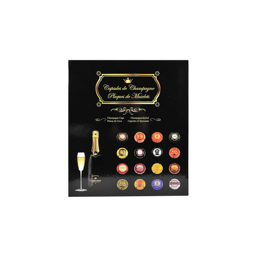 [3130630961109] EXACOMPTA Champagne Muselet Capsule Collection Album 64 Plates