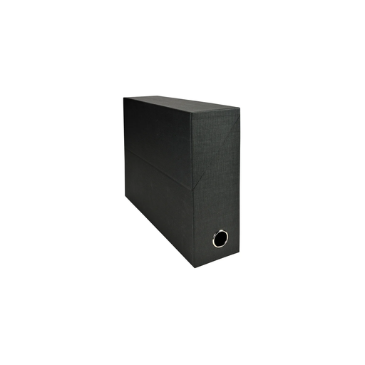 [3130632895211] EXACOMPTA Transfer Box 90mm Spine Cloth-Covered Black X 5