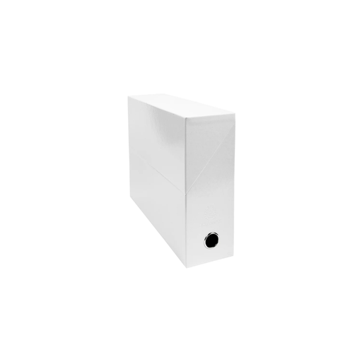 [3130632899318] EXACOMPTA Iderama Glossy Transfer Box 90mm Spine White X 5
