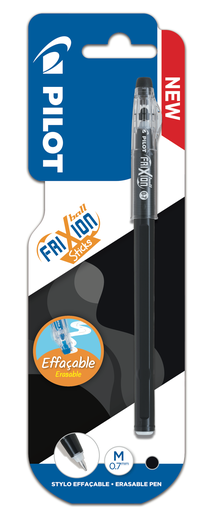 [3131910425427] PILOT Erasable Ink Pen with Eraser 0.7mm Black Single Unit