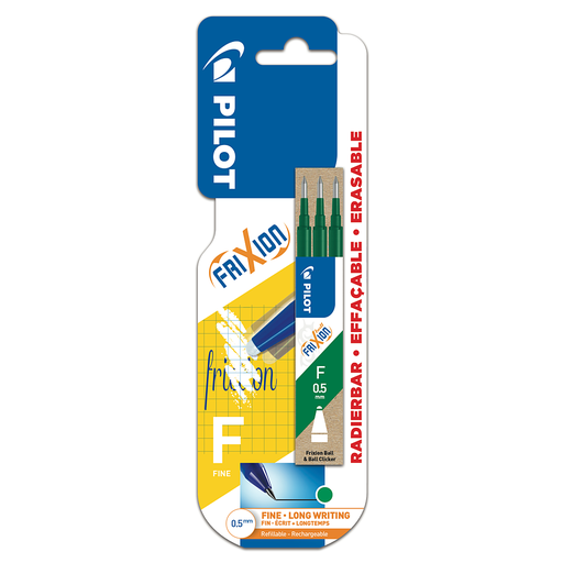 [3131910447870] PILOT 3 refills Frixion Ball/Clicker Fine Green