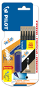 PILOT 6 Frixion Ball Refills Black + 1 Eraser