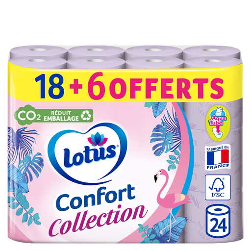[3133200057134] LOTUS Toilet Paper Collection 24 rolls (18+6)