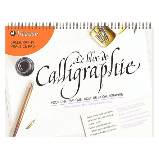 [3140290964426] CLAIREFONTAINE Calligraphy learning pad 29.7x31.8cm 50 sheets
