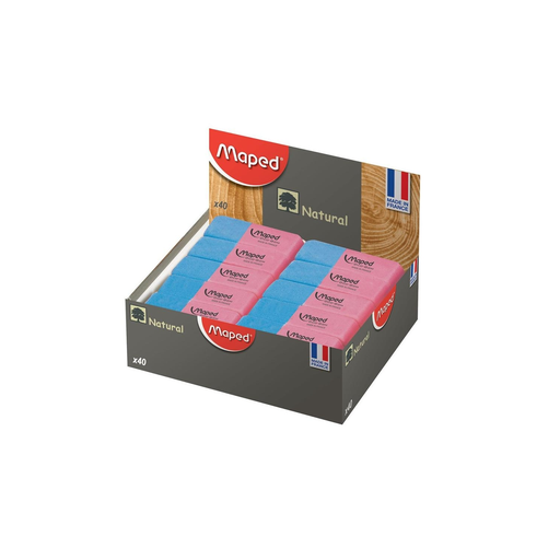 [3154140100339] MAPED Eraser rubber blue/pink 40 pieces