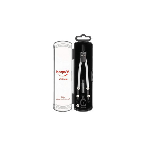 [3154141780011] MAPED Compas Technique Dessin Technique Précision Métal Coffret 3 Pièces