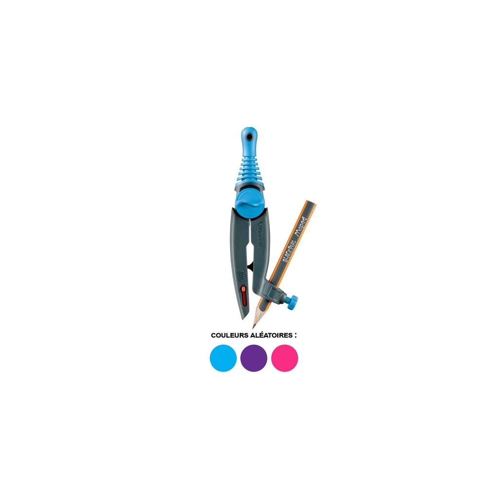 MAPED Compasso Escolar Com Lápis Stop And Safe