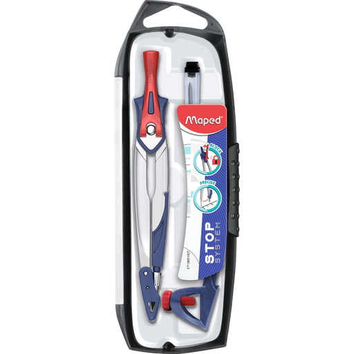[3154141961007] MAPED Compasso escolar com minas Stop System, A caixa