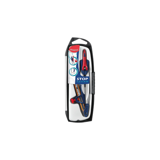 [3154141965104] MAPED Compasso Escolar Com Lápis Anel Universal Stop System