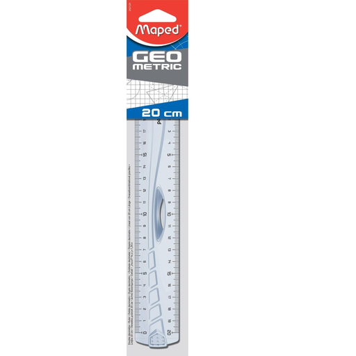[3154142421203] MAPED Régua 200mm Plástico Azul Translúcido 1 Peça(s)