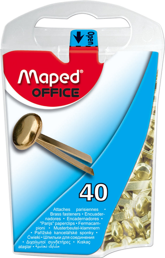 [3154143300118] MAPED Brass Fasteners 17mm x40