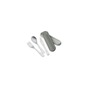 MAPED Cubiertos Transportables Cuchara Tenedor Cuchillo Inox Gris