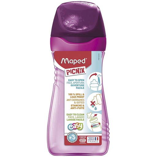 [3154148715016] MAPED Gourde pour enfant Rose Plastique Etanche Picnik Origins 430 ml
