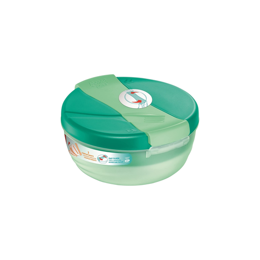 [3154148726050] MAPED Grand Bol Déjeuner Lunch Box Bento 3 Compartiments Vert
