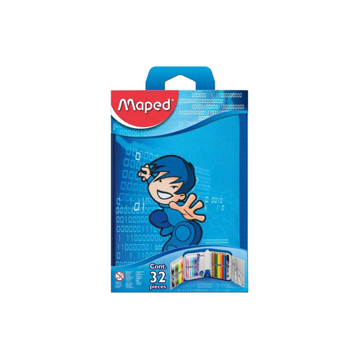 [3154149678112] MAPED Estuche Escolar Equipado 32 Piezas Karate