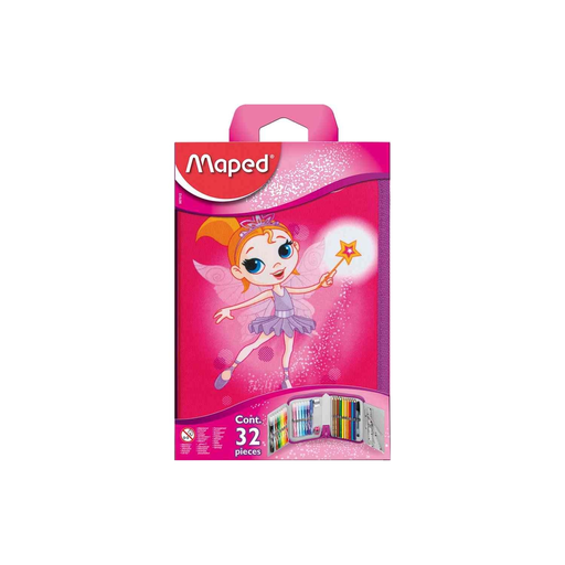 [3154149678129] MAPED Estuche Fairy Poliéster Rosa Lleno