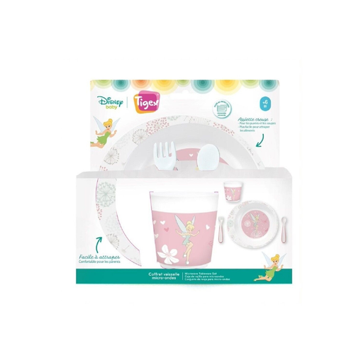 [3159921224891] TIGEX Fée Clochette Microwave Dishware Set for Baby