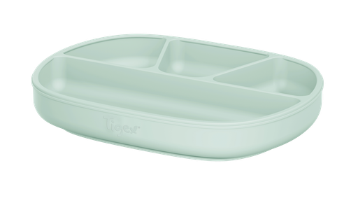 [3159921240488] TIGEX Prato com ventosa e compartimentos 100% silicone