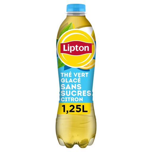 [3168930170815] LIPTON Green Tea Ice Tea Lemon Flavor Sugar Free 1.25 L