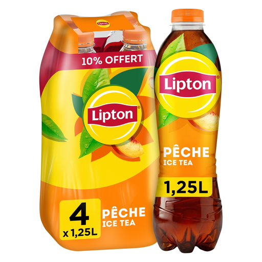 [3168930180098] LIPTON Ice Tea Peach 4 x 1.25 L