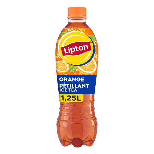 [3168930180432] LIPTON Sparkling Ice Tea Orange Flavor 1.25 L