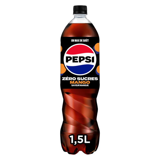 [3168930180463] PEPSI Refreshing drink with tea extracts mango flavor 1.5 L