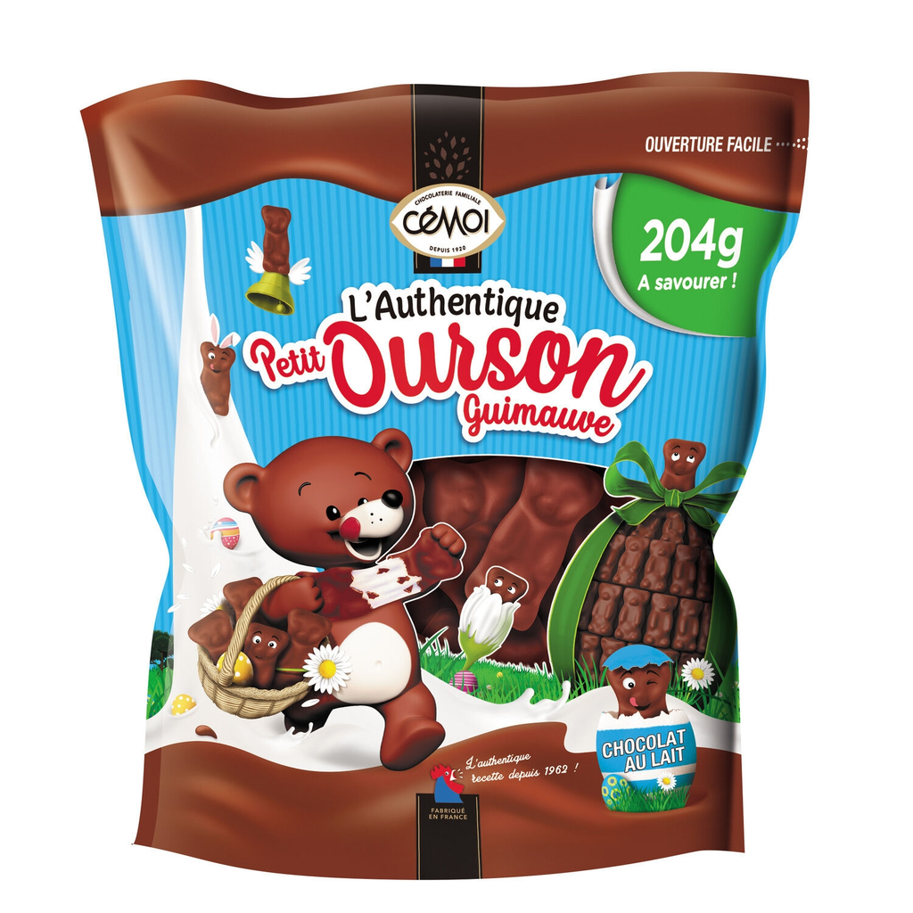 CEMOI Ositos de Malvavisco recubiertos de chocolate con leche 204 g