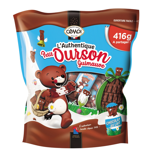[3173289213847] CEMOI Petit Ourson Marshmallow milk chocolate 416 g