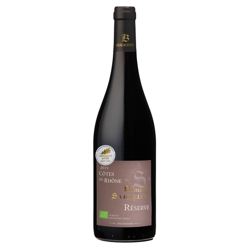 [3174360078805] DOMAINE SARRELON Réserve BIO 2019 Côtes du Rhône AOP Tinto 75 cl