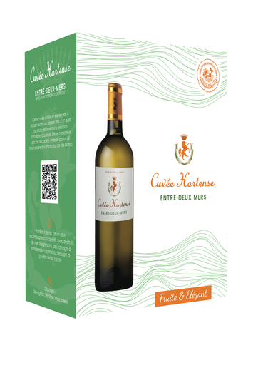 [3176481033244] CUVEE HORTENSE Entre-Deux-Mers AOP Dry White Wine Bag in Box 3 L