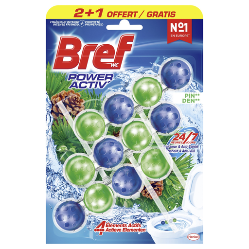 [3178041320122] BREF WC Power Activ' Blocs WC Fraîcheur Pin 3x50g