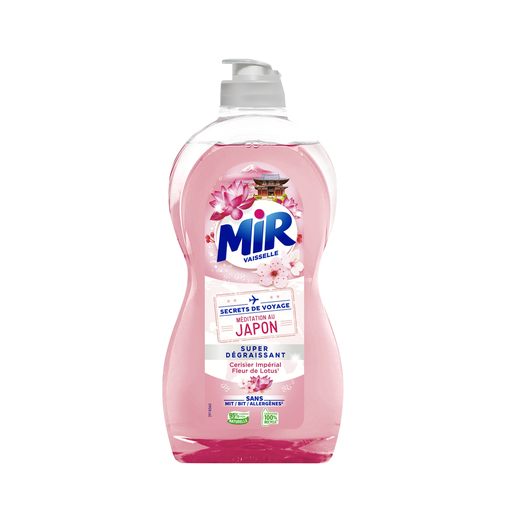 [3178041361491] MIR Dishwashing Liquid Lotus Flower Imperial Cherry Blossom Super Degreaser 450 ml