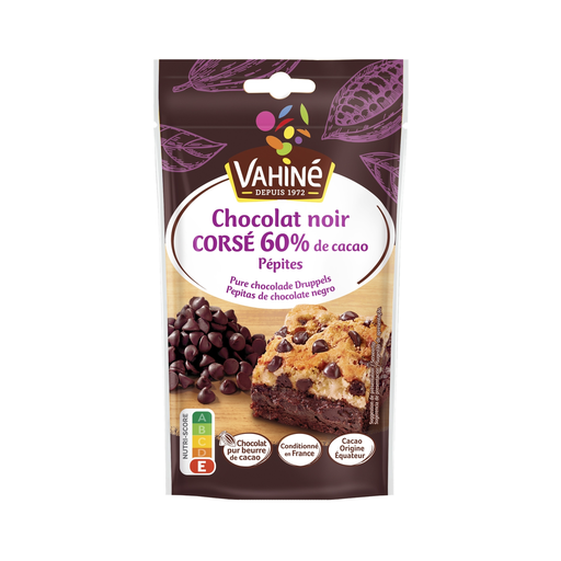 [3179142061037] VAHINE Dark Chocolate Chips 60% 100 g