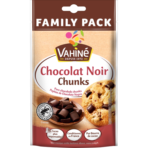 [3179142061075] VAHINE Dark chocolate chunks 180 g