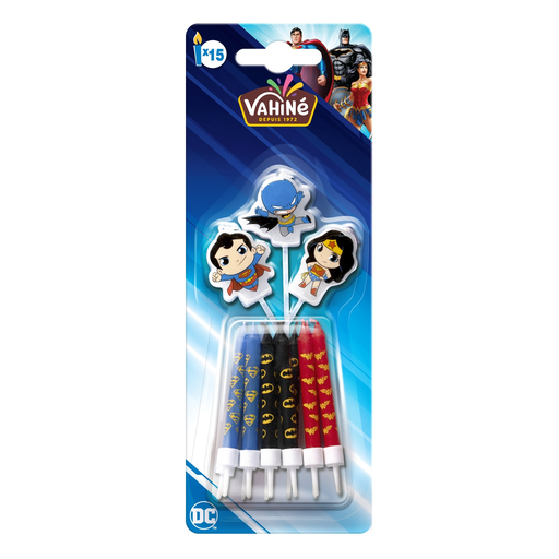 [3179142063406] VAHINE DC Superhero Theme Candles 15 candles