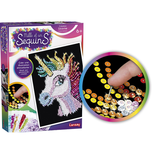 [3181860203200] LANSAY Mille Et Un Sequins Unicorn Craft Kit la boîte
