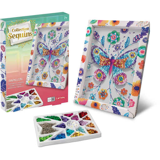 [3181860203255] LANSAY Création Collection sequins Butterfly