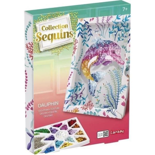 [3181860203262] LANSAY Creative Game Sequins Collection Dolphin