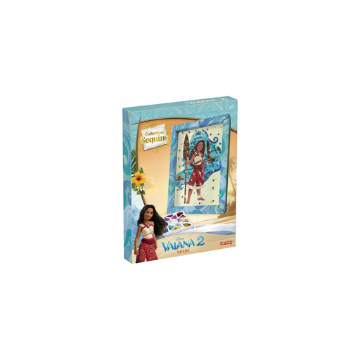 [3181860203330] LANSAY Sequin Frame Vaiana Collection Sequins Polystyrene Board Turquoise 29.7x22.7x3.5cm