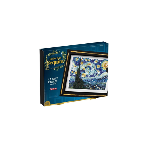 [3181860203446] LANSAY Creative Hobby Kit Sequins Collection Van Gogh Starry Night