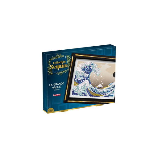 [3181860203460] LANSAY Creative Craft Kit Sequins Collection The Great Wave Hokusai