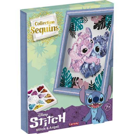 [3181860203514] LANSAY Disney Collection Sequins Stitch et Angel la boite