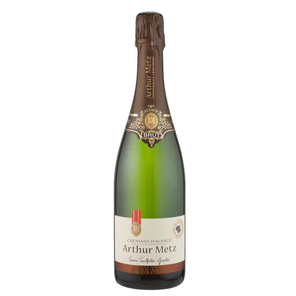 ARTHUR METZ Vino AOP blanco espumoso Crémant D'Alsace brut sin sulfitos 75 cl