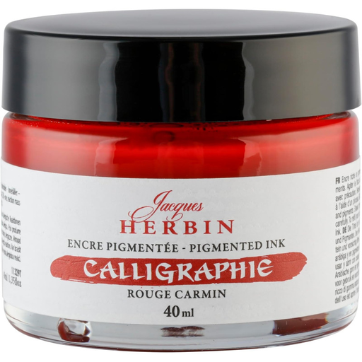 [3188550113290] CLAIREFONTAINE Jacques Herbin Pigmented Calligraphy Ink Carmine Red 40 ml