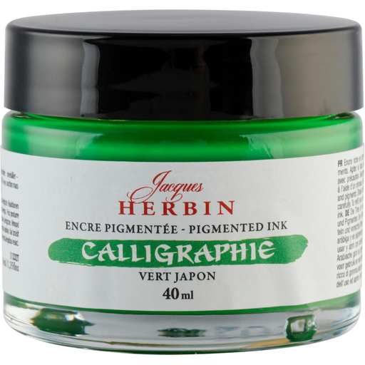 [3188550113320] CLAIREFONTAINE Jacques Herbin Pigmented Calligraphy Ink Japanese Green 40 ml