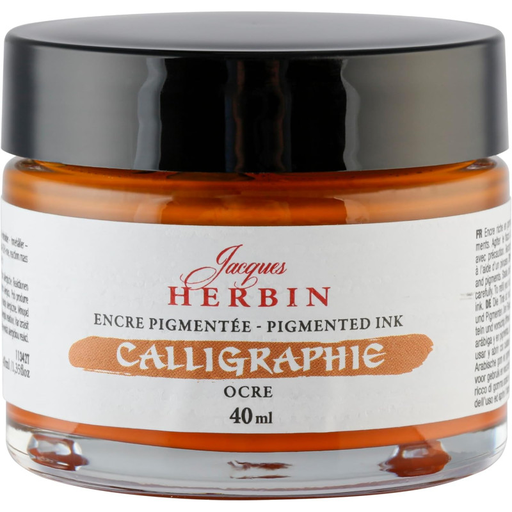 [3188550113429] CLAIREFONTAINE Jacques Herbin Pigmented Calligraphy Ink Ochre 40 ml